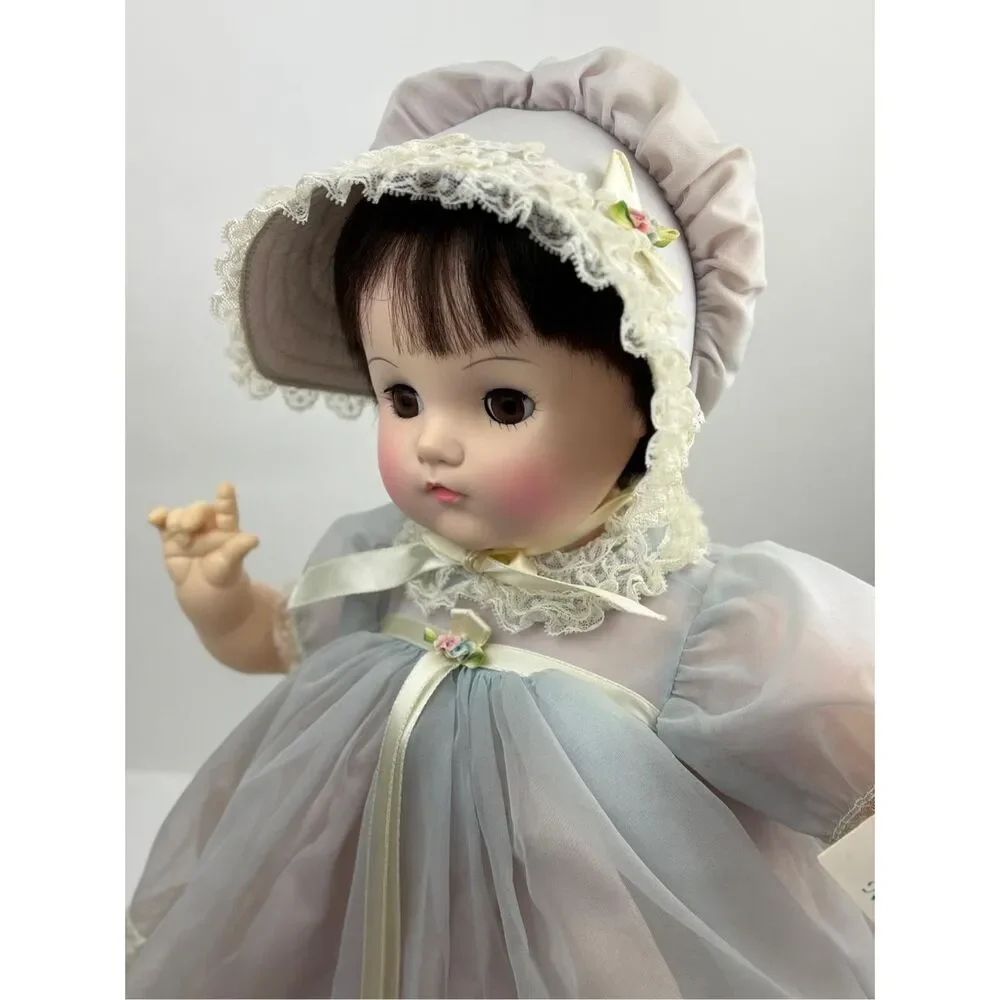 1973 Madame Alexander Mommies Pet Baby Doll Bonnet Dress - Never Played With 19